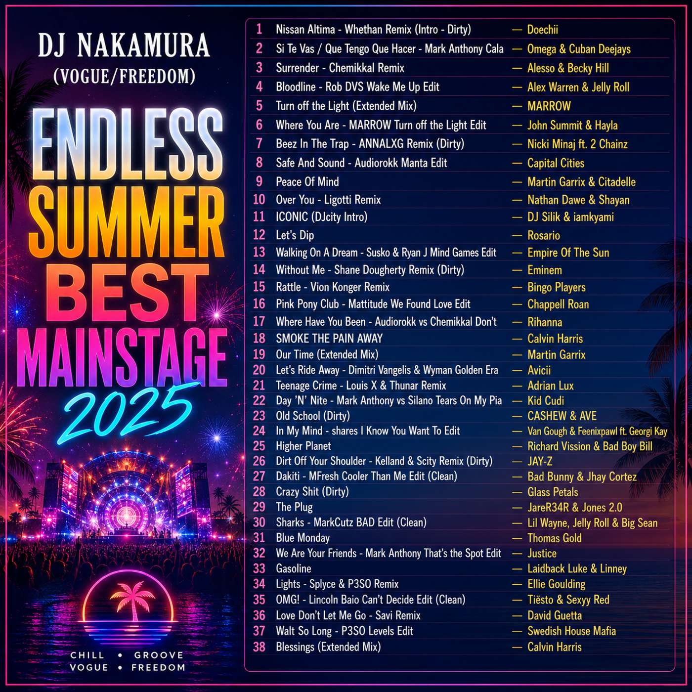 ENDLESS SUMMER BEST MAINSTAGE 2025/DJ NAKAMURA episode artwork