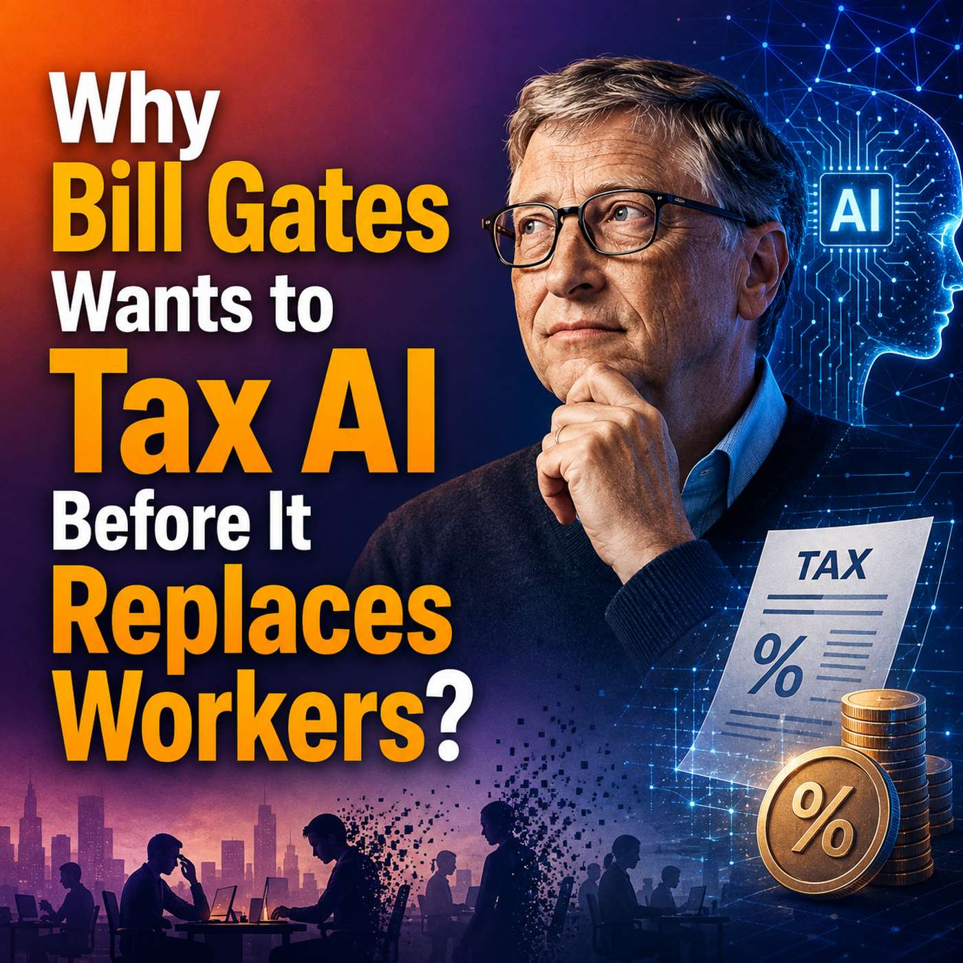 Why Bill Gates Wants to Tax AI Before It Replaces Workers?