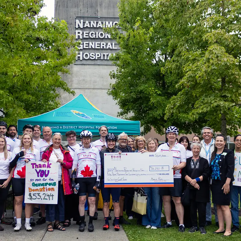 Canada Cycles for Kids and the NRGH in Nanaimo