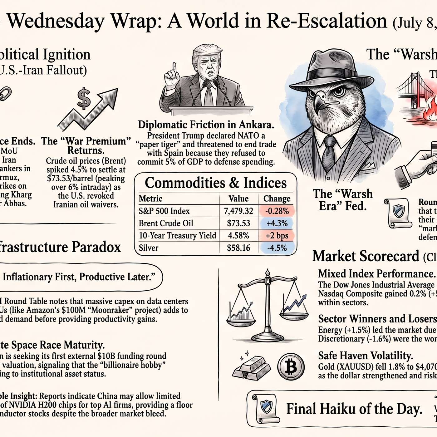 AI Hype Hits a Burning World - Fed Minutes and Inflation episode artwork