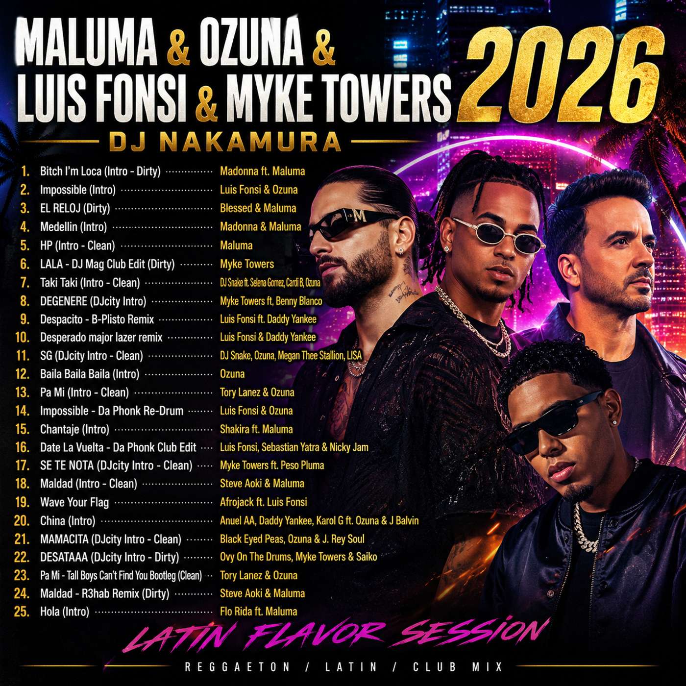 MALUMA & OZUNA & LUIS FONSI & MYKW TOWERS 2026/DJ NAKAMURA episode artwork