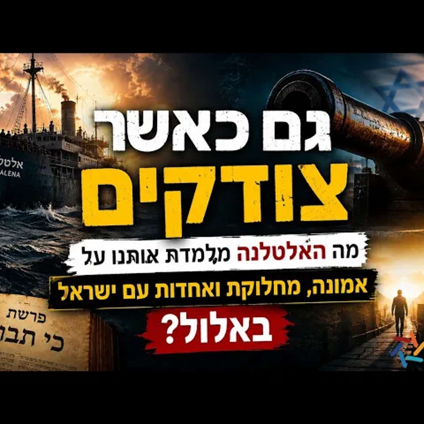 התותח הקדוש והטעות שמסוכנת גם היום: מה באמת מלמדת האלטלנה על אמונה, מחלוקת ואחדות עם ישראל באלול? episode artwork