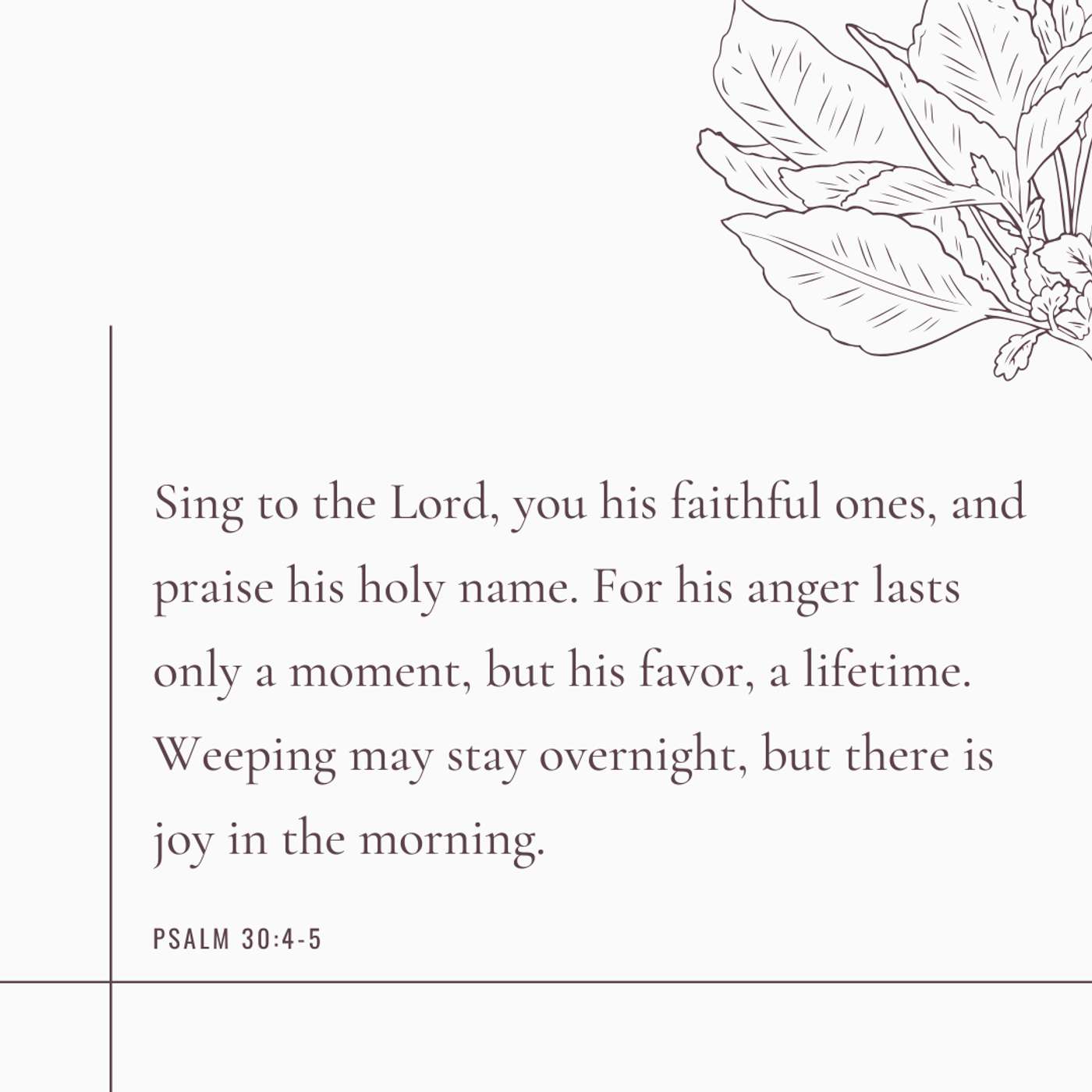 Joy in the Morning - A Nighttime Prayer