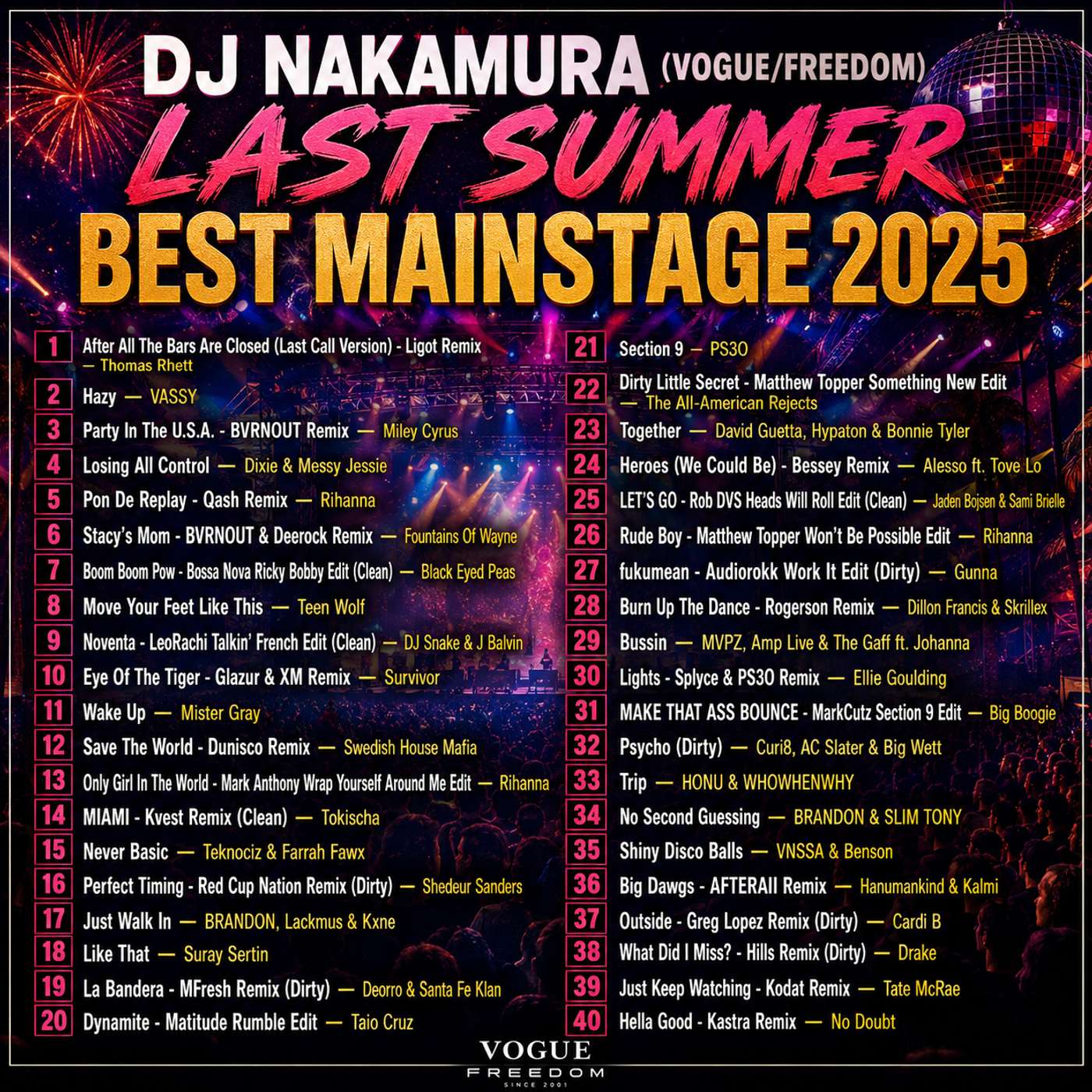 LAST SUMMER BEST MAINSTAGE 2025/DJ NAKAMURA episode artwork