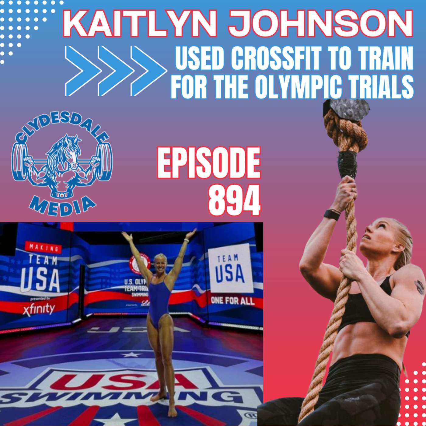 Kaitlyn Johnson - Celebrating the Olympic Opening Ceremonies used CrossFit to Train for Trials episode artwork
