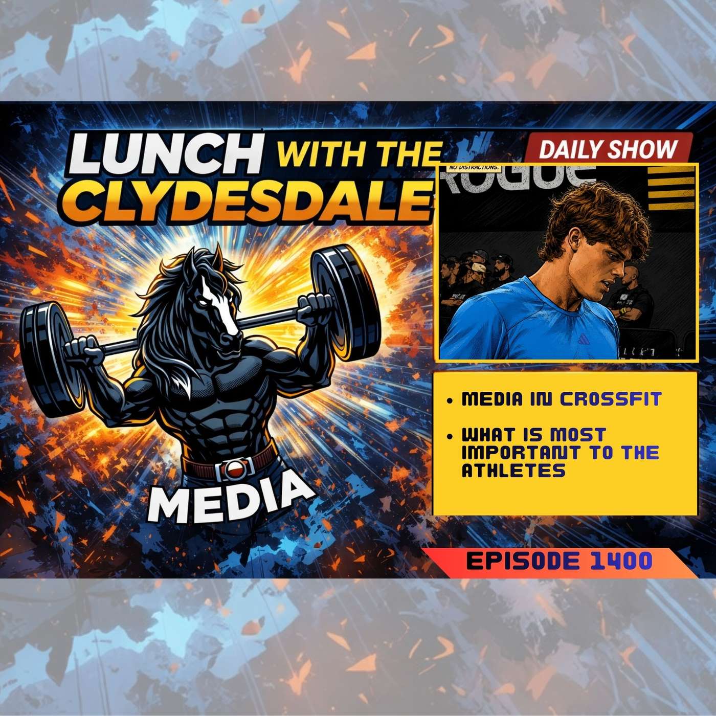 Lunch with the Clydesdale and Cowboy - Friday Show! - How Can Media Elevate Their Game for the Games episode artwork