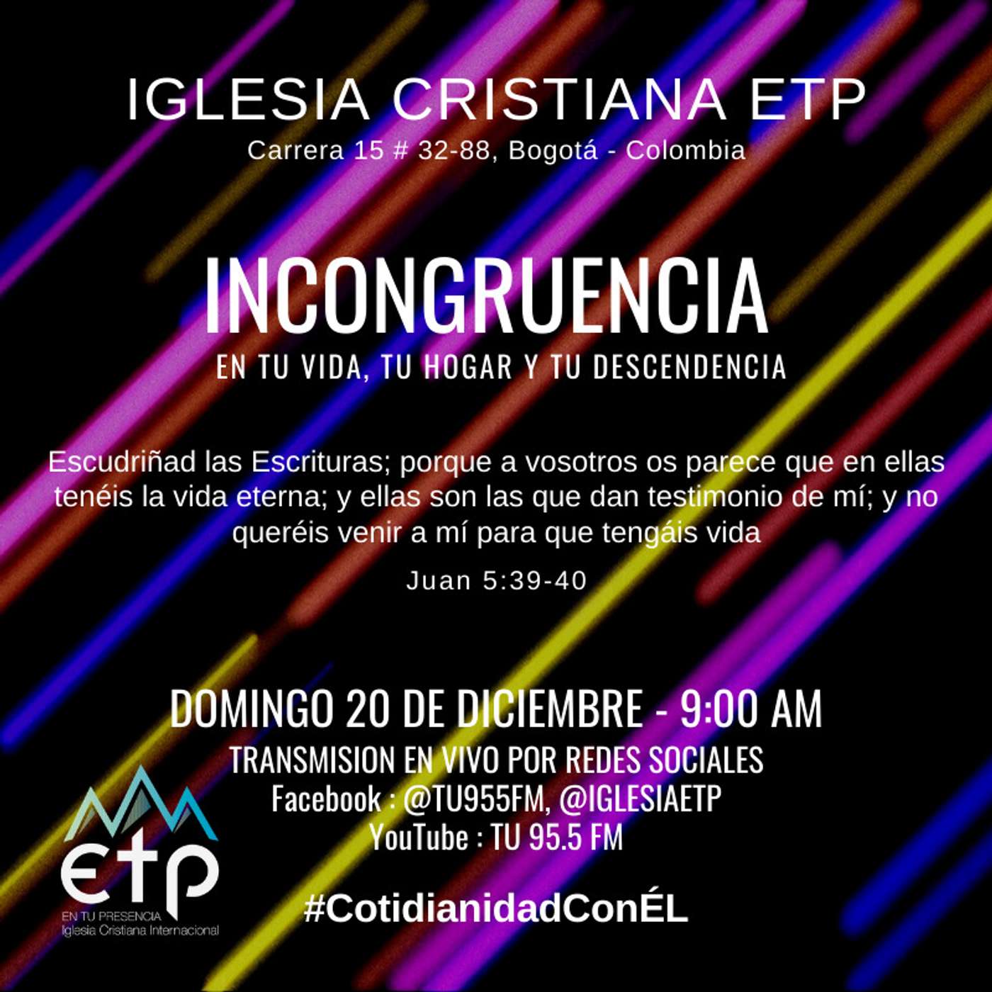 Charlas Iglesia ETP | Pastores Luis Salas y Jeannette Noguera, Iglesia ETP