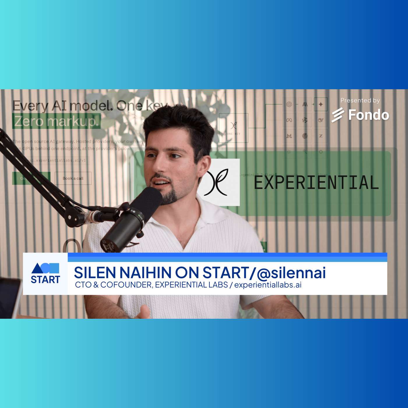 START: Silen Naihin, CTO & Co-Founder, Experiential Labs: "Open source AI gateway that turns your traffic into a model you own" episode artwork