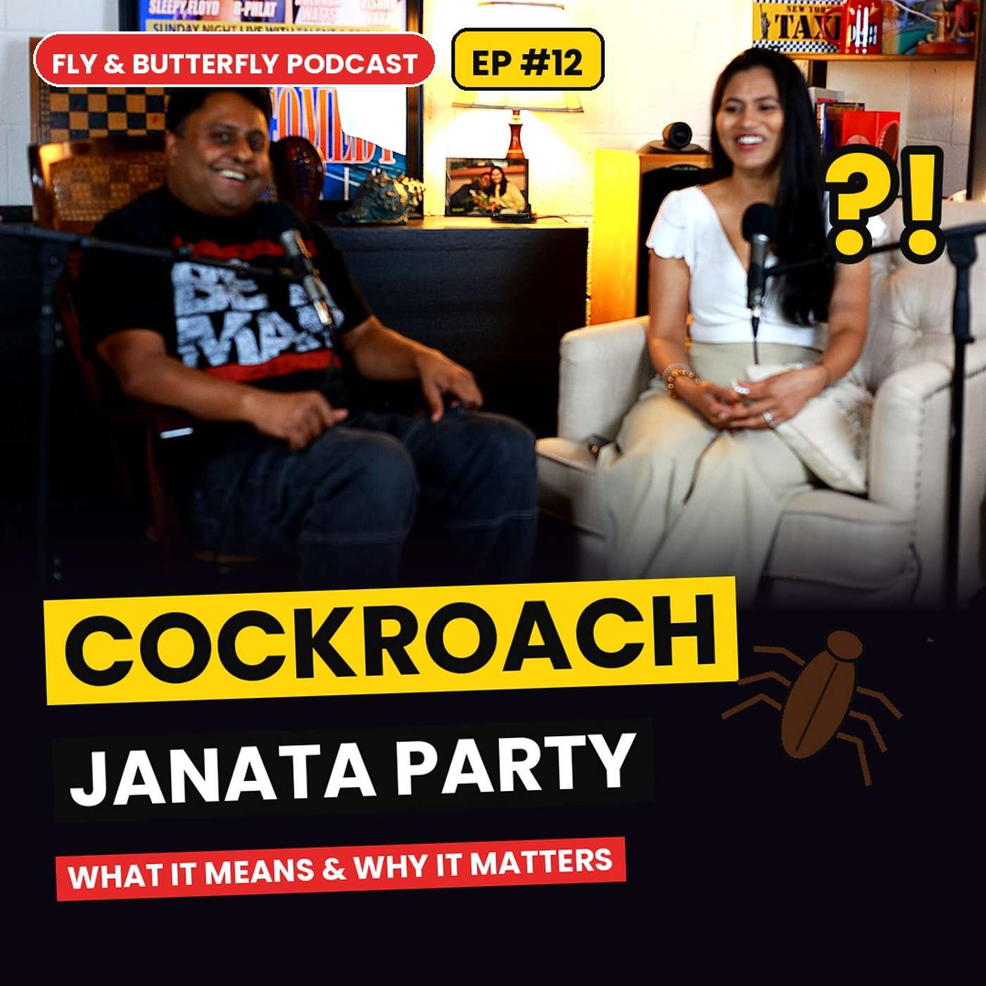 Cockroach Janata Party: What It Means & Why It Matters | Fly & Butterfly Podcast episode artwork