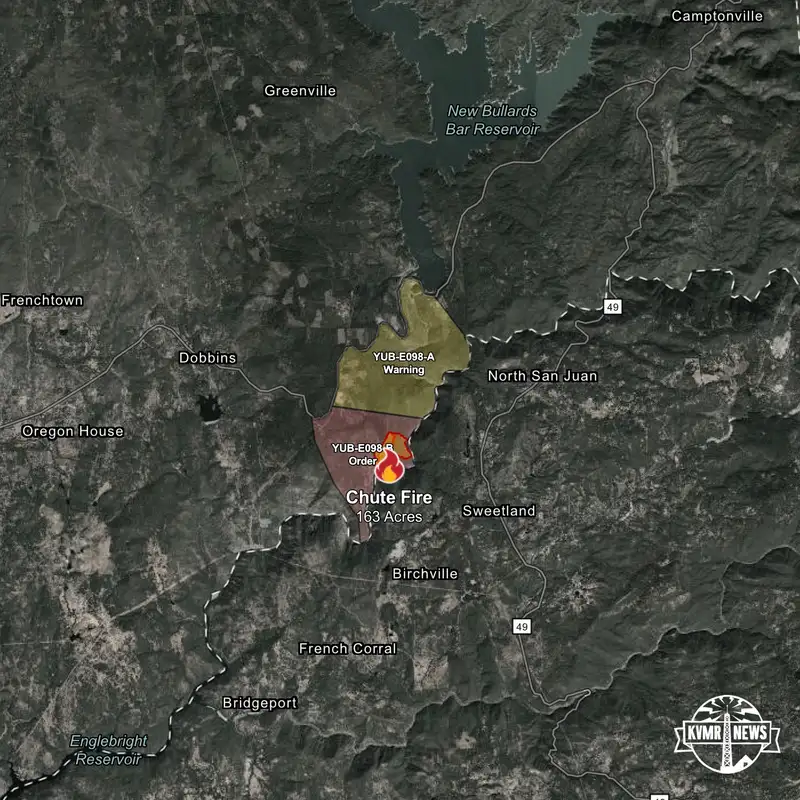 Chute Fire Hits 70% Containment, Air Rescue Required At South Yuba River State Park