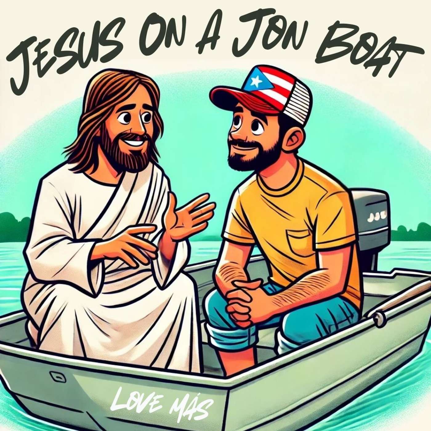 Jesus On A Jon Boat