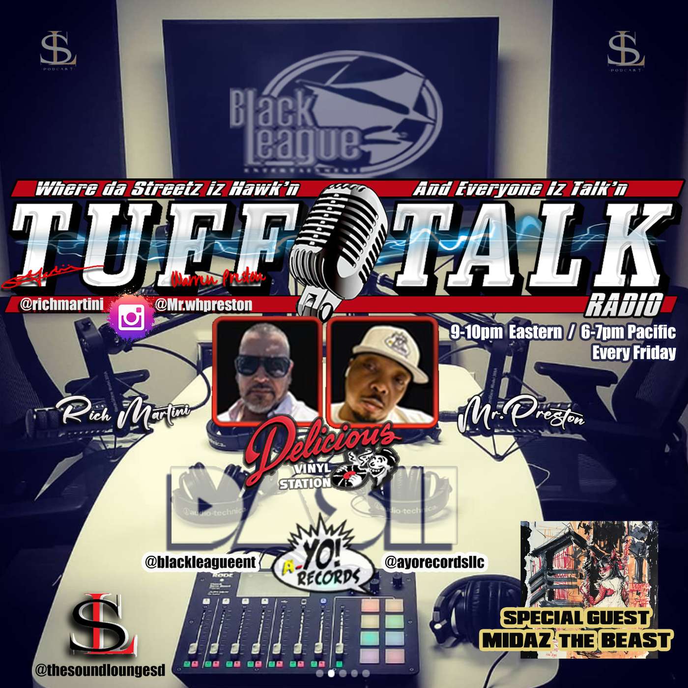 Tuff Talk Radio w/ Special Guest Midaz The Beast episode artwork