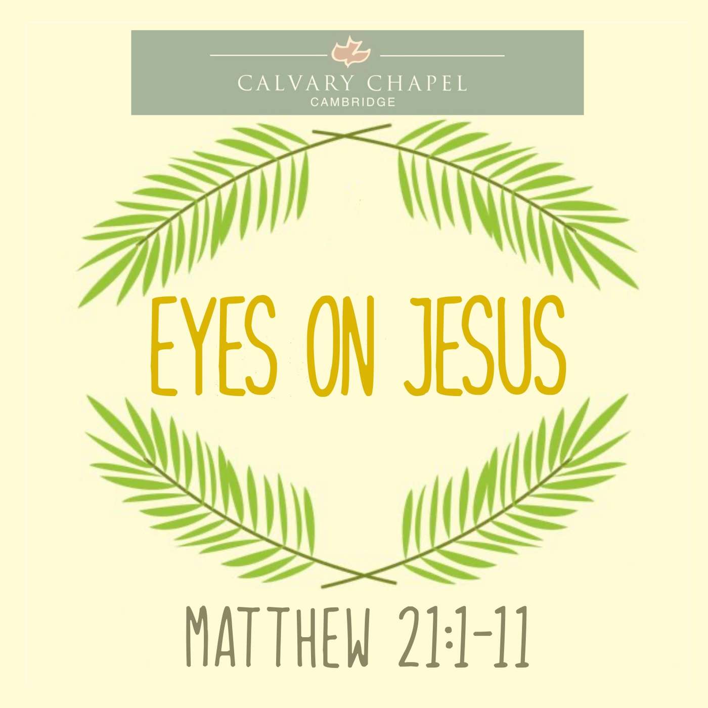 Eyes on Jesus