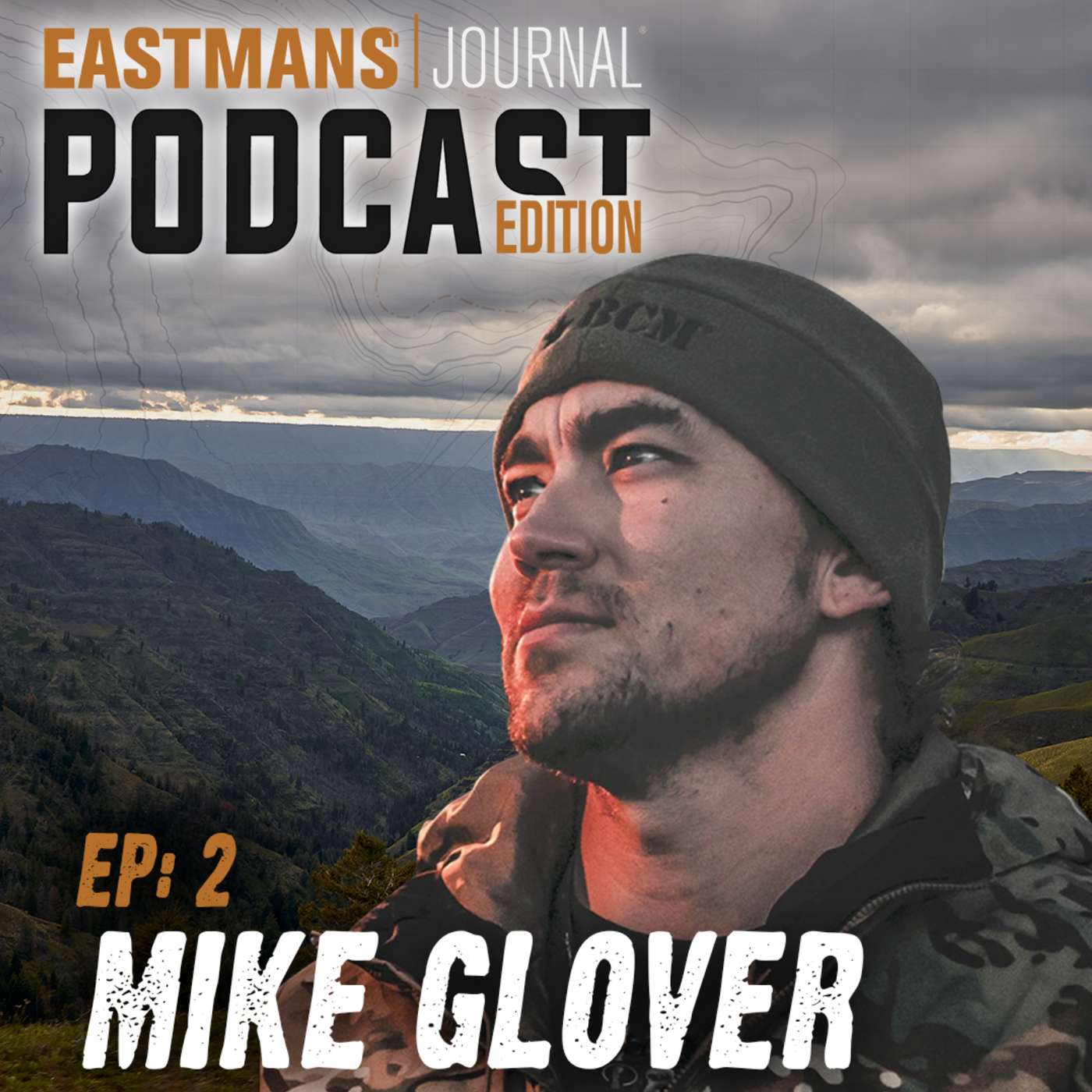 Mike Glover with Fieldcraft Survival episode artwork