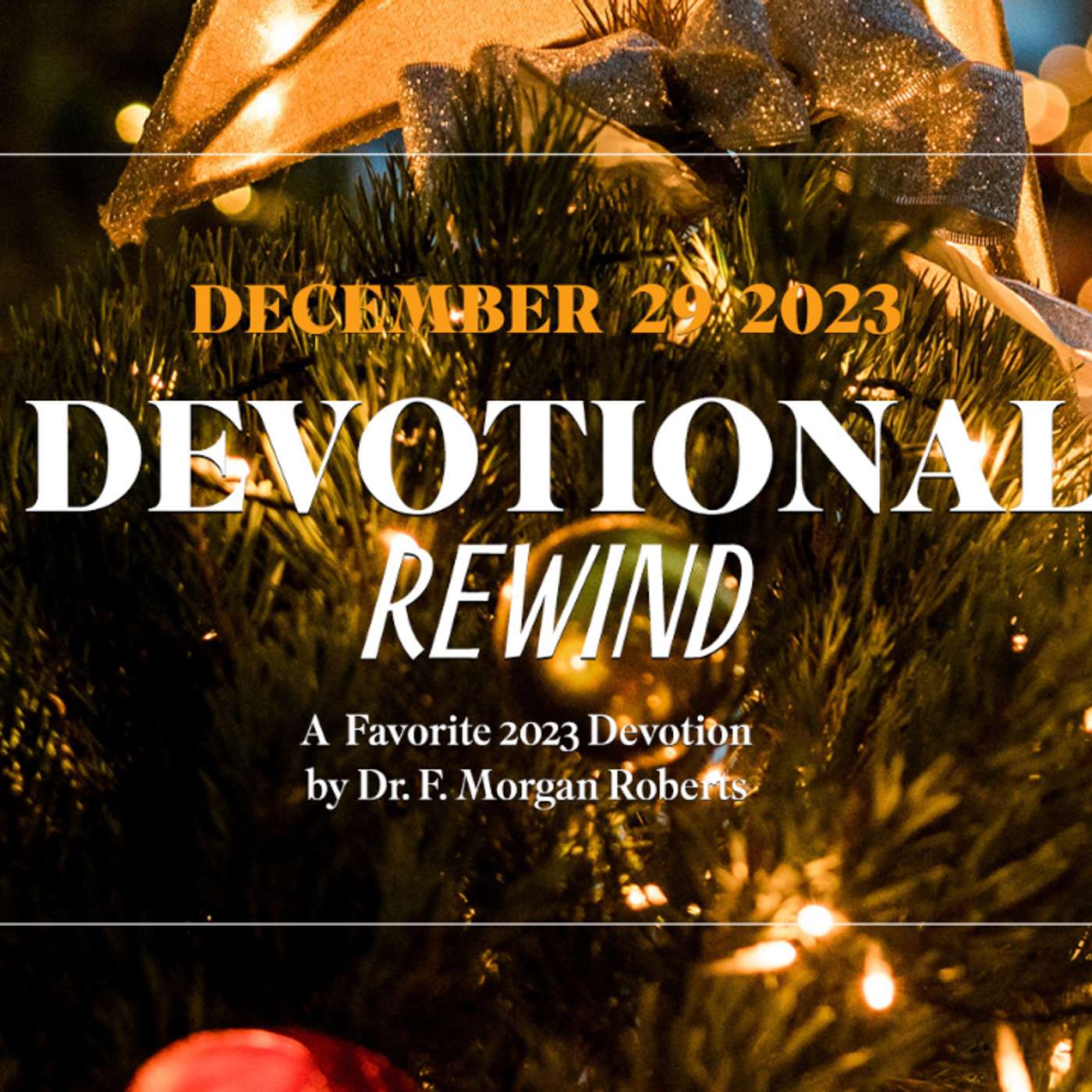 Devotion for December 29, 2023 with Dr. F. Morgan Roberts episode artwork