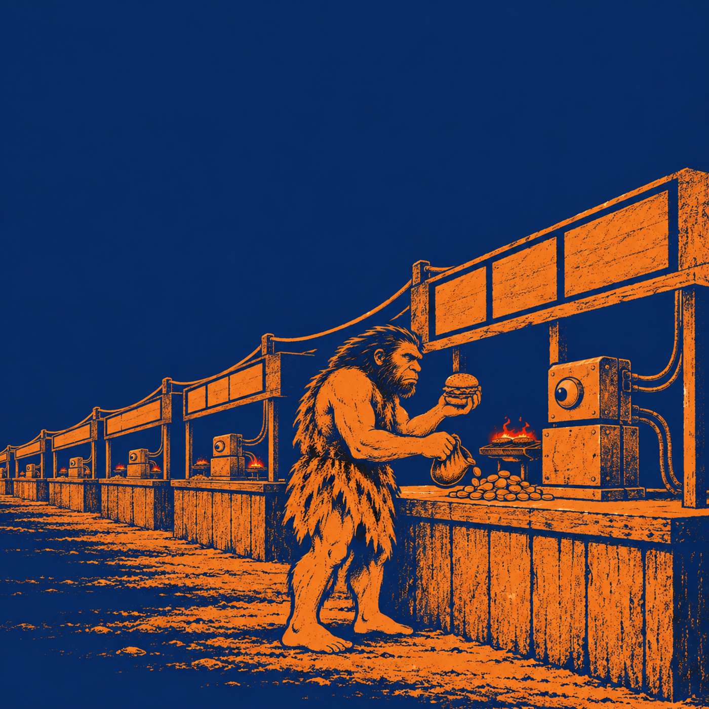 Artwork for #43 - Burgers, Acne Cream and Nuclear Power: AI Walks Out of the Lab