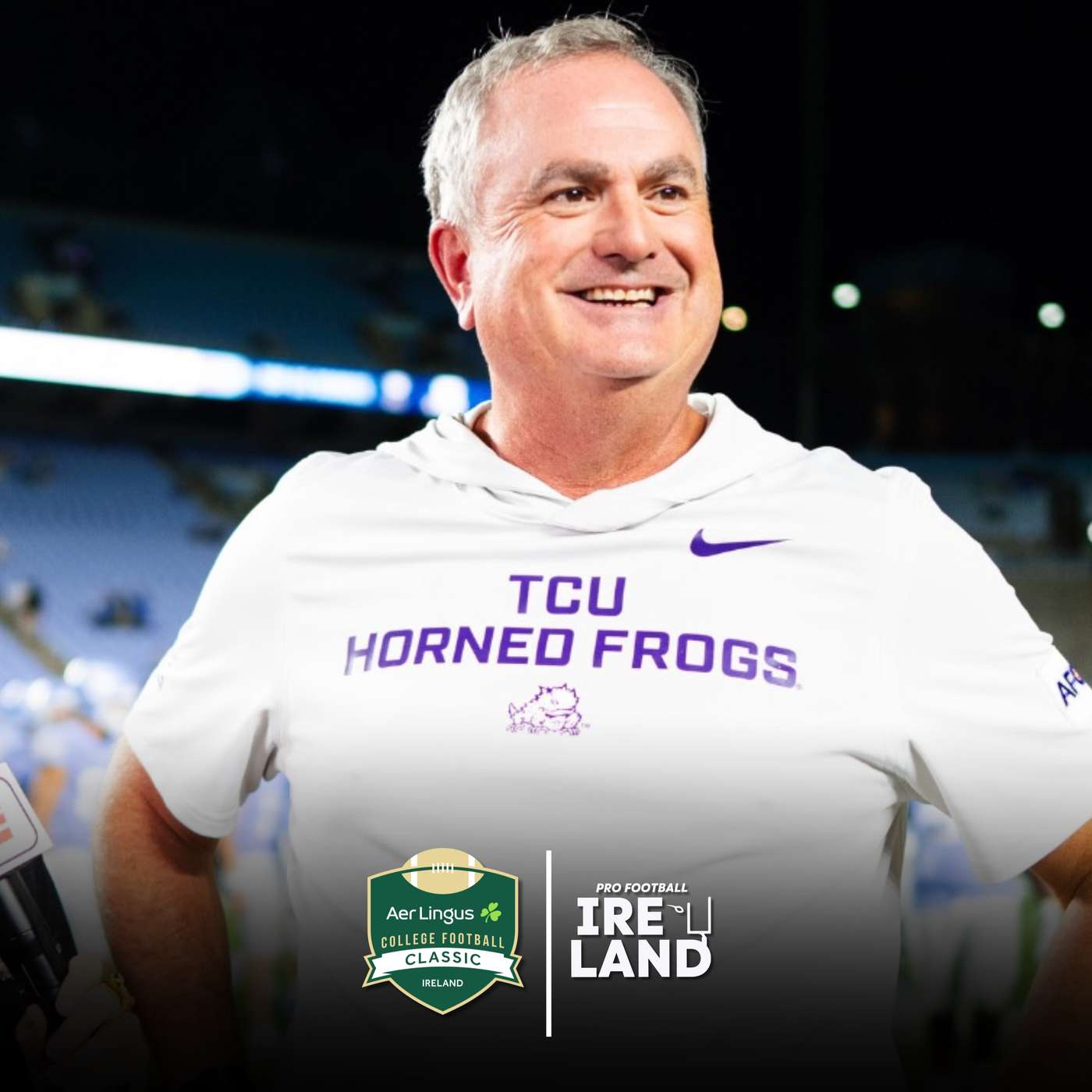 Exclusive: TCU HC Sonny Dykes on playing in the 2026 Aer Lingus College Football Classic