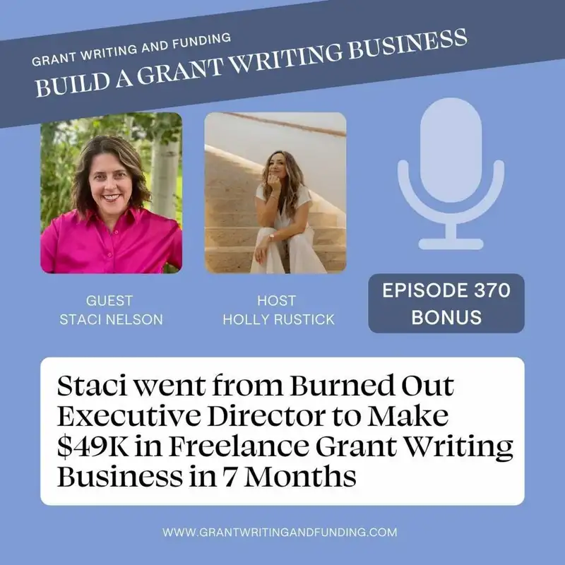 Staci went from Burned Out Executive Director to Make $49K in Freelance Grant Writing