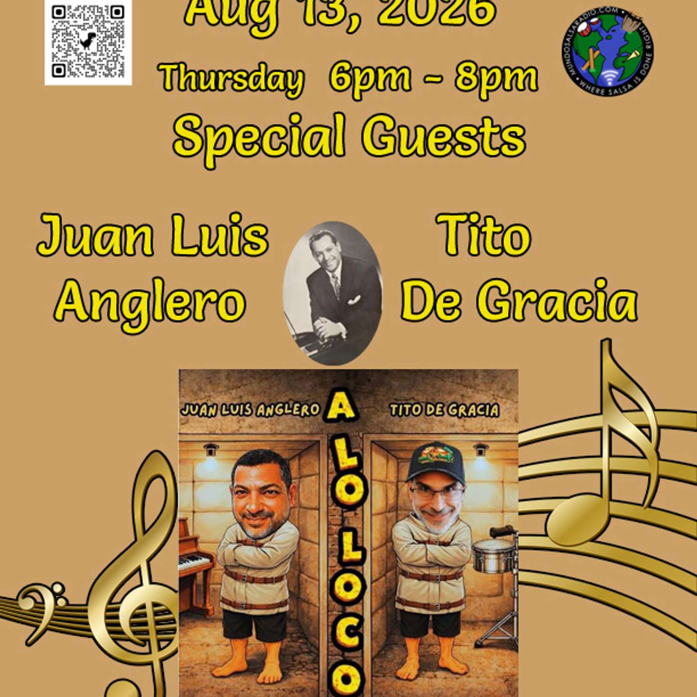 SalSonando La Salsa DJ Eddie Aug 13 2026 Show # 132 Juan Luis Anglero y Tito De Gracia episode artwork