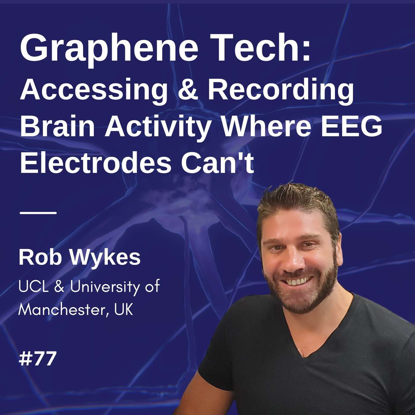Graphene Tech: Accessing & Recording Brain Activity Where EEG Electrodes Can’t - Rob Wykes episode artwork