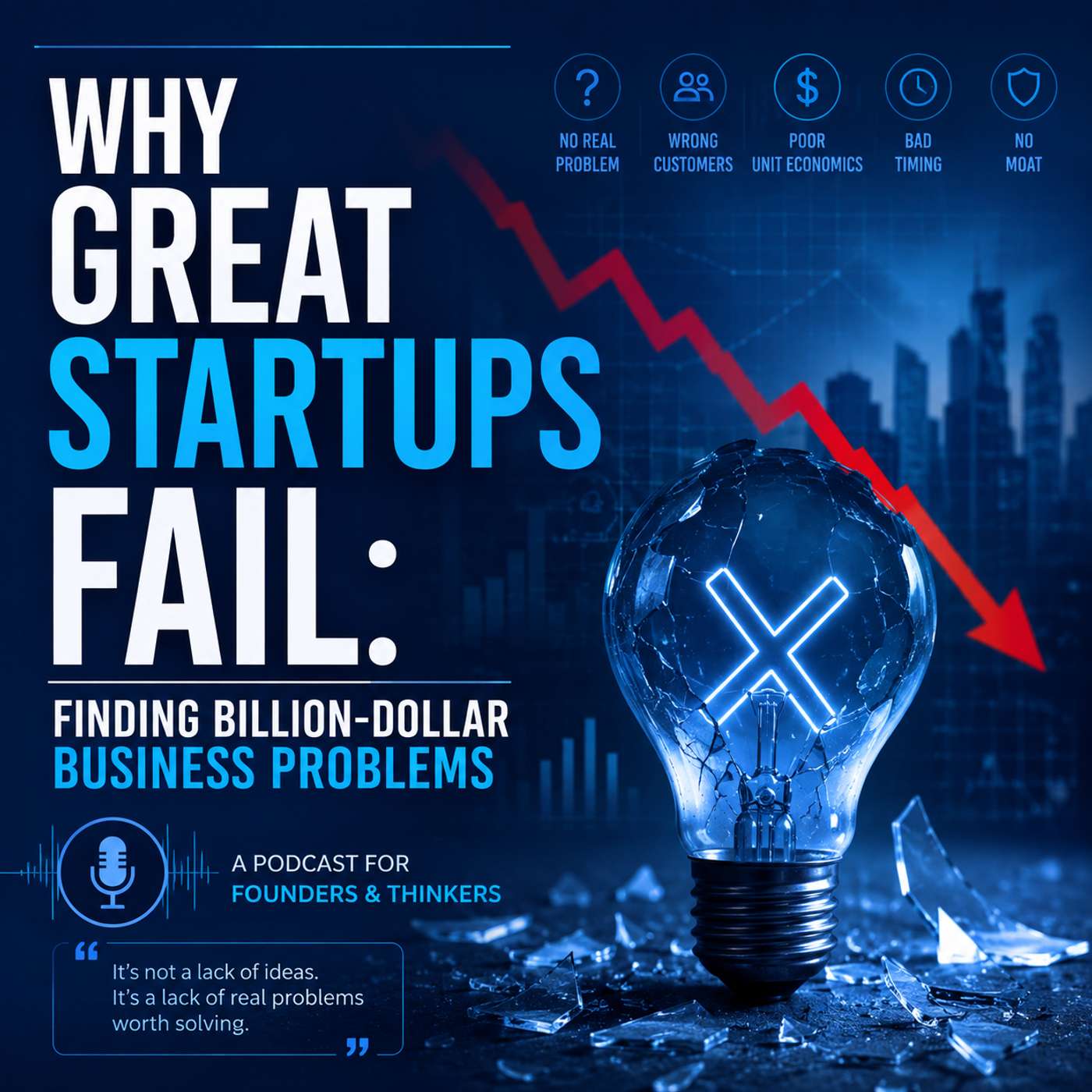 Why Great Startups Fail: Finding Billion-Dollar Business Problems episode artwork