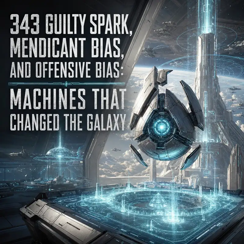 343 Guilty Spark, Mendicant Bias, and Offensive Bias: Machines That Changed the Galaxy