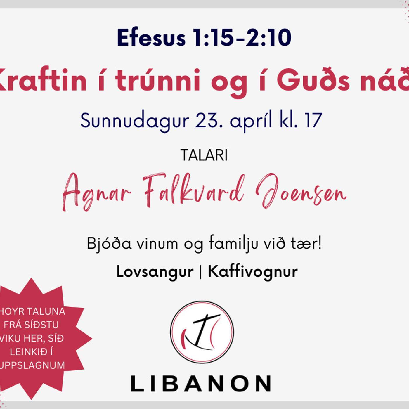 Kraftin í trúnni og í Guðs náði episode artwork