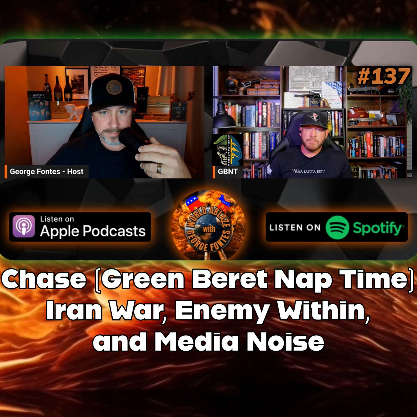 Chase (Green Beret Nap Time) Iran War, Enemy Within, and Media Noise