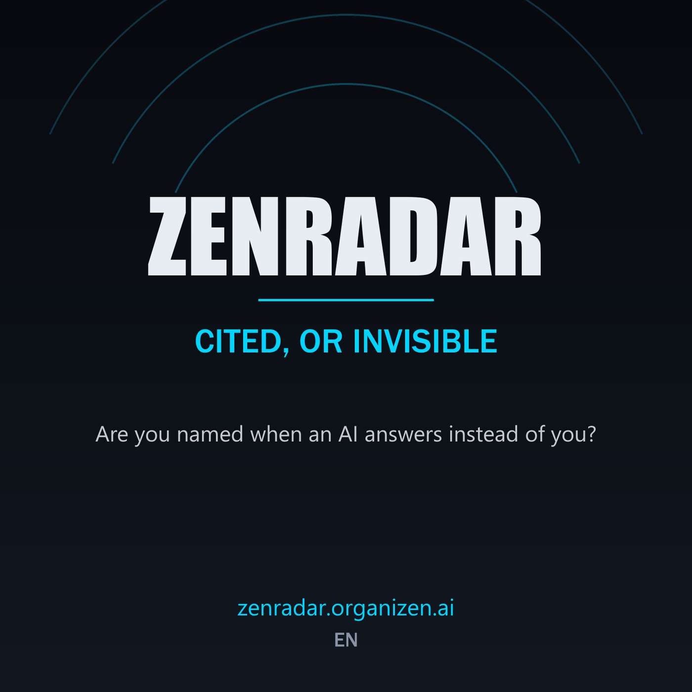 ZenRadar - Cited, or invisible podcast artwork