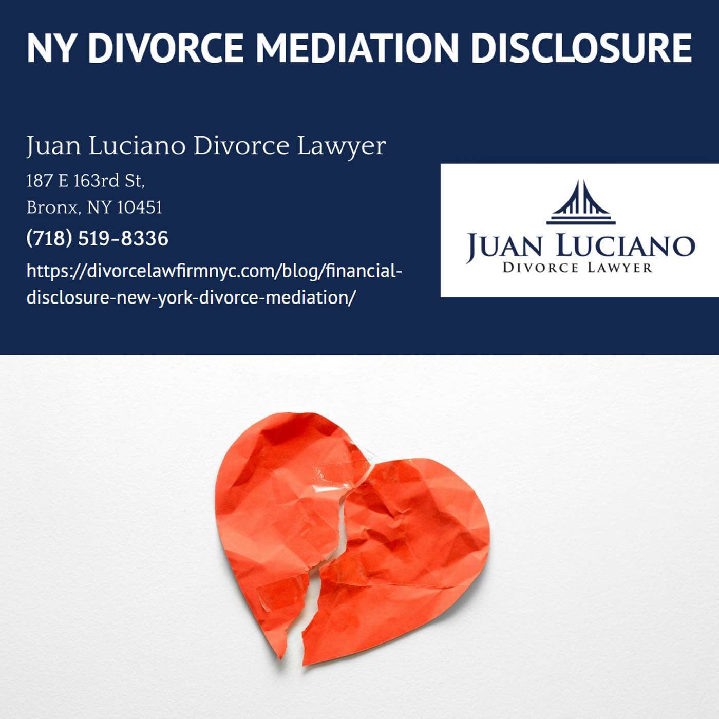 Is Financial Disclosure Required in New York Divorce Mediation? - Juan Luciano episode artwork