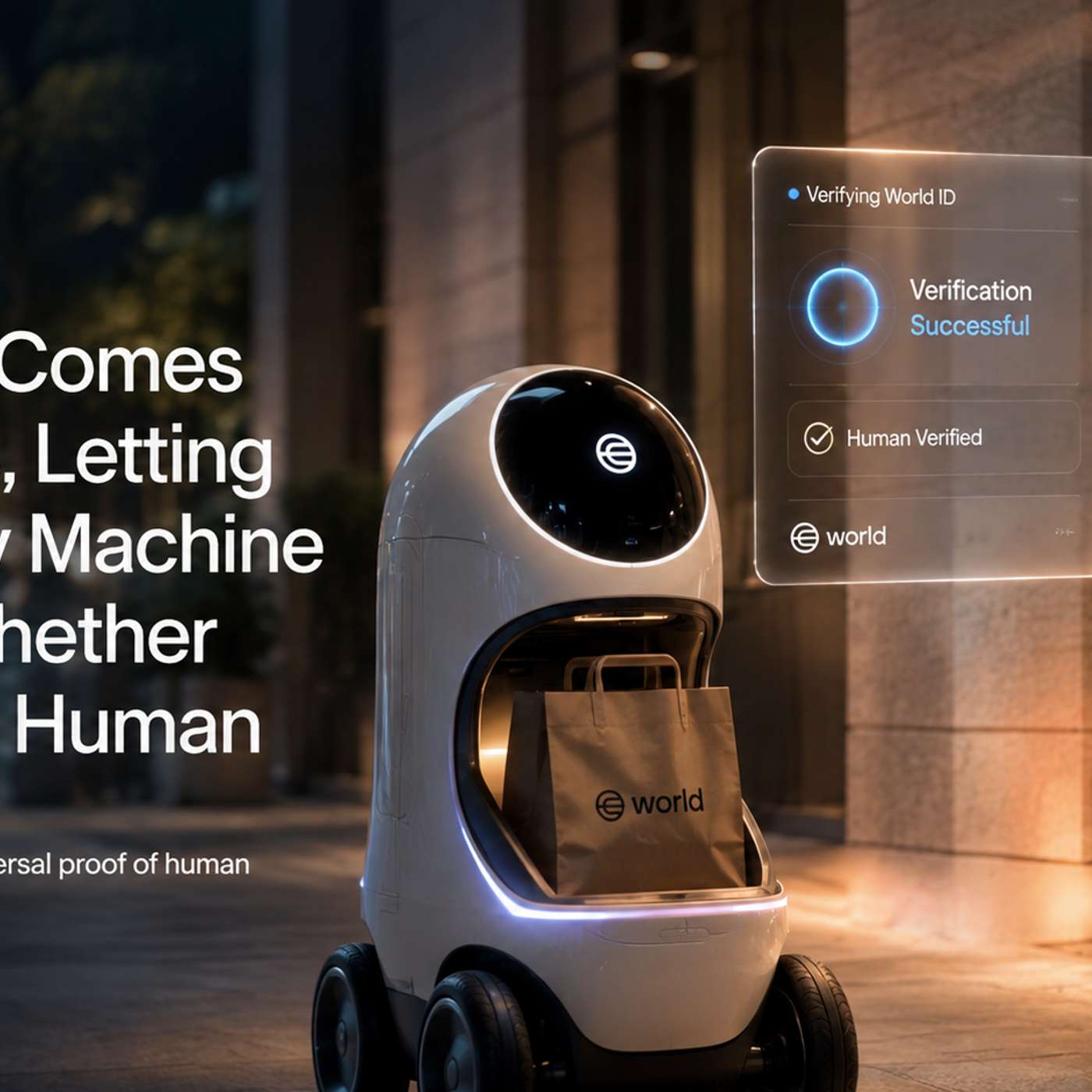 World ID Comes to Robots, Letting a Delivery Machine Check Whether You Are a Human