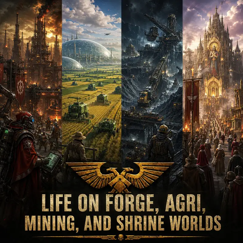 Life on Forge, Agri, Mining, and Shrine Worlds
