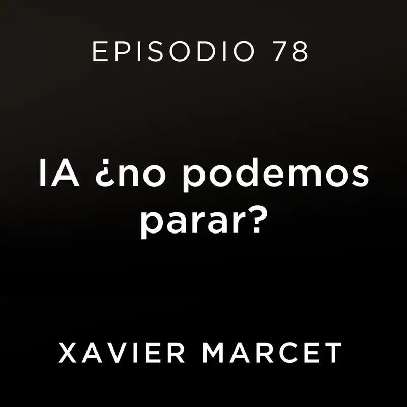 IA ¿no podemos parar?
