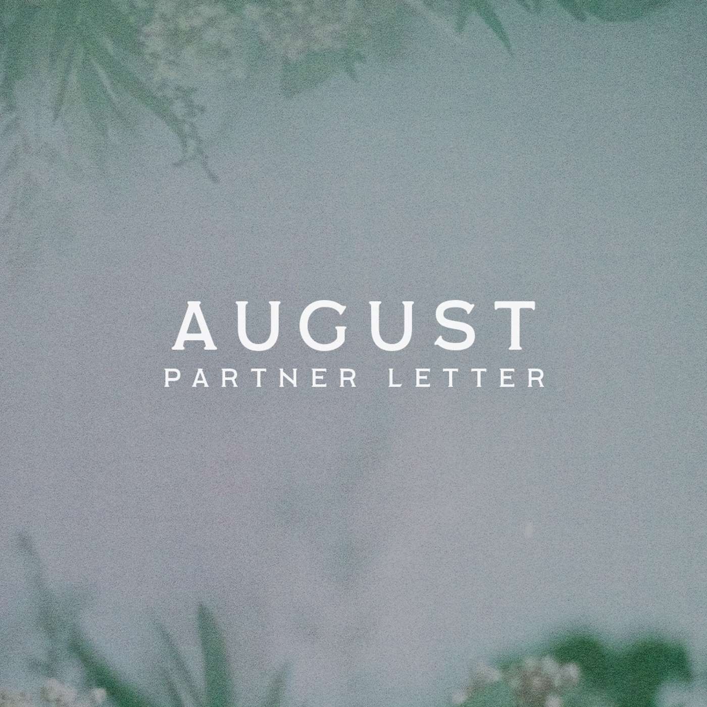 Because Your Heart Was Tender | August 2025 Partner Letter