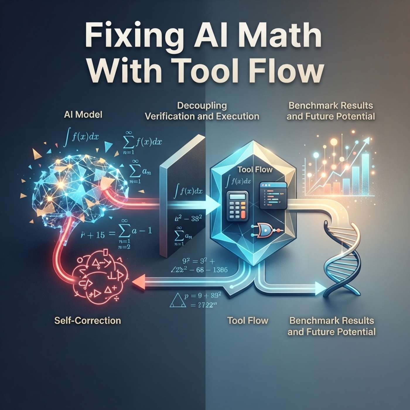 AMTFV: Agentic Mathematical Tool-Flow Verification for LLM Self-Correction