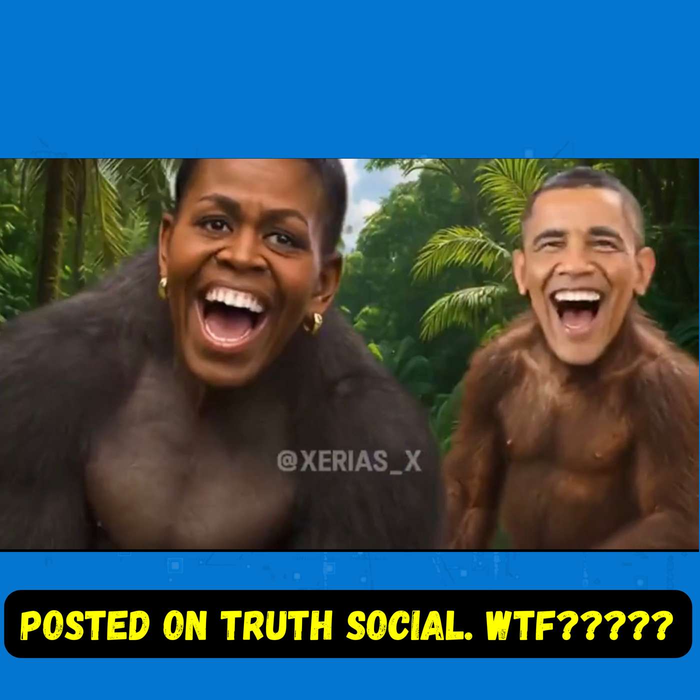 Trump The Orange Grand Wizard Posted a Video Depicting the Obamas as Monkeys 😡