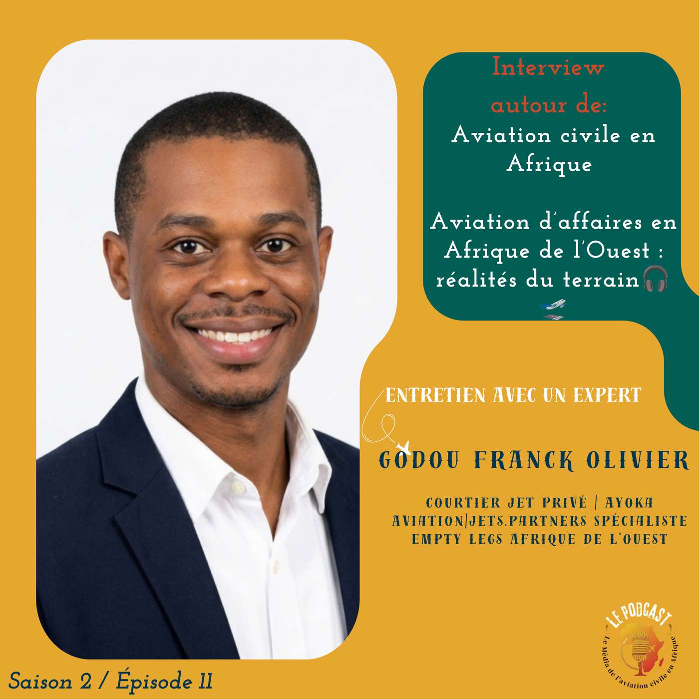 Aviation d’affaires en Afrique de l’Ouest : réalités du terrain avec GODOU Franck Olivier