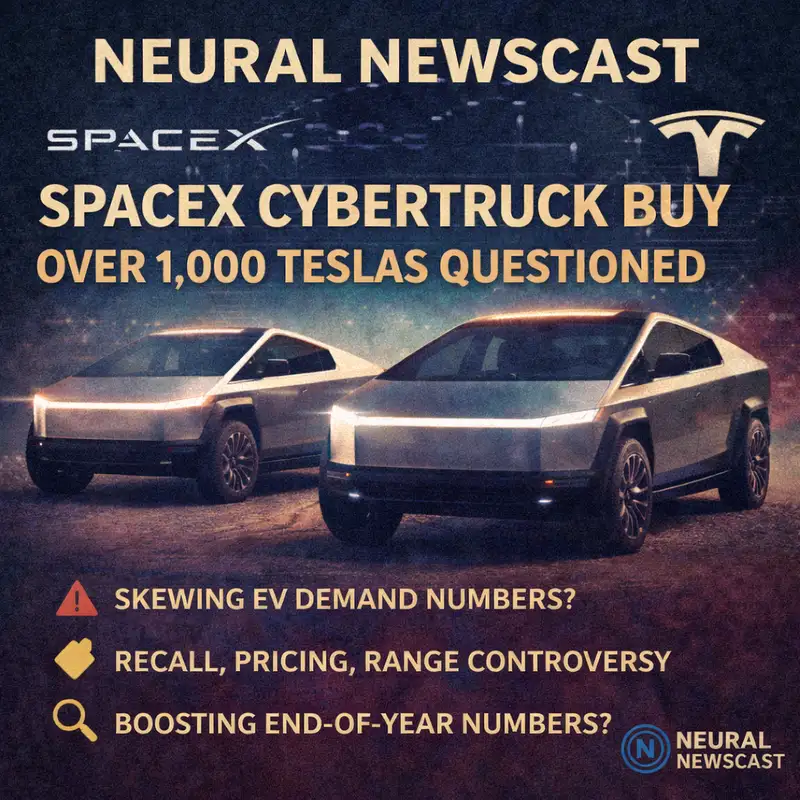SpaceX Reportedly Buys Over 1,000 Cybertrucks as Tesla Sales Slip