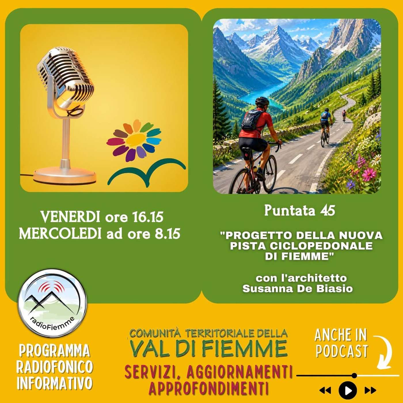 "Progetto della nuova pista ciclopedonale di Fiemme" con l'Arch. Susanna De Biasio episode artwork