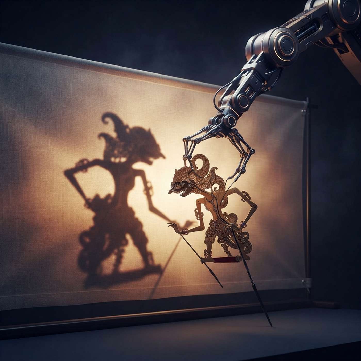 Robot Learning to Communicate through Projected Visual Abstractions