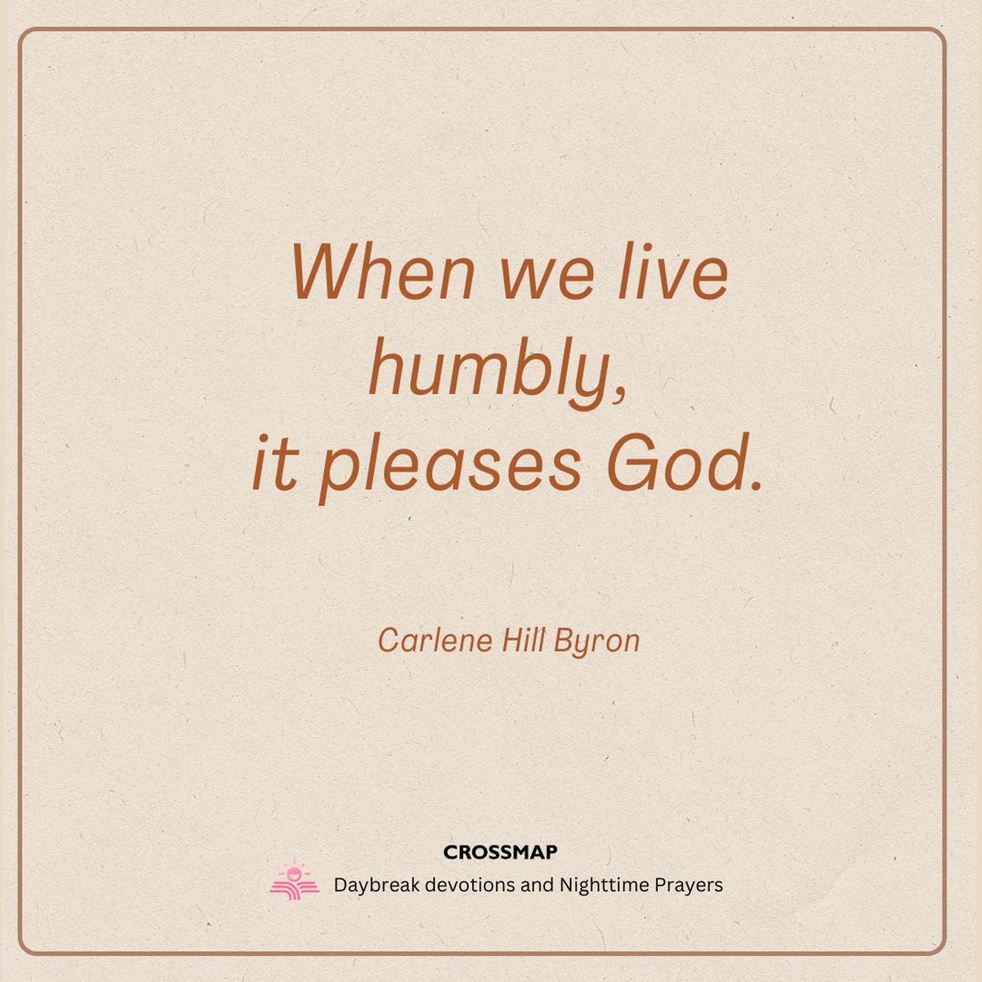 Stride Confidently toward Humility