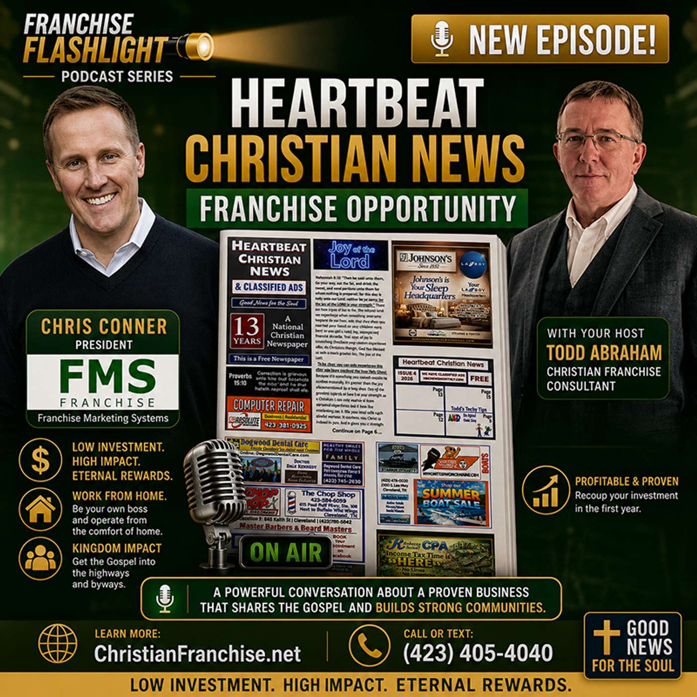 Chris Conner, president of Franchise Marketing Systems, interviews Todd Abraham episode artwork