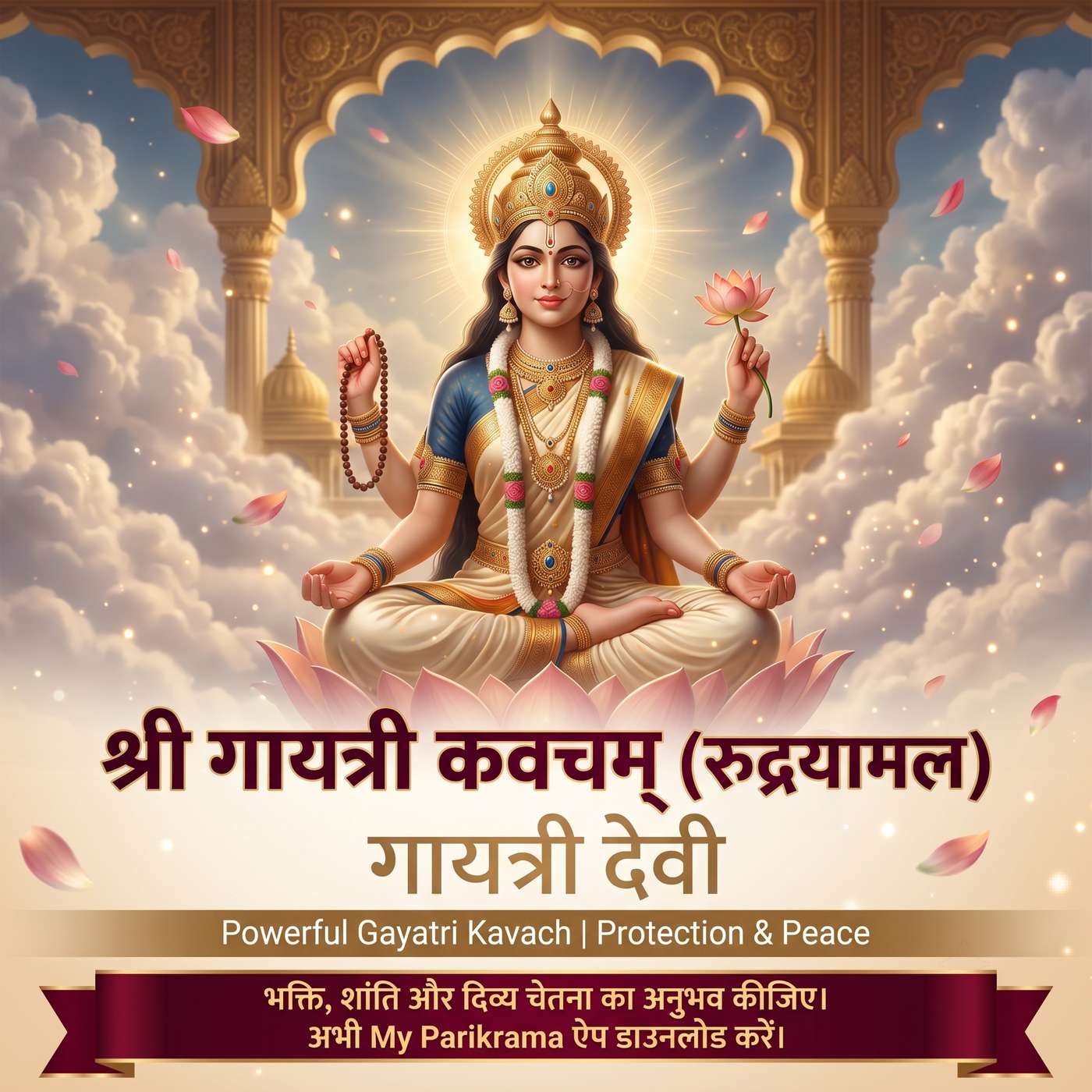 श्री गायत्री कवचम् (रुद्रयामल) | Powerful Gayatri Kavach | Protection & Peace episode artwork