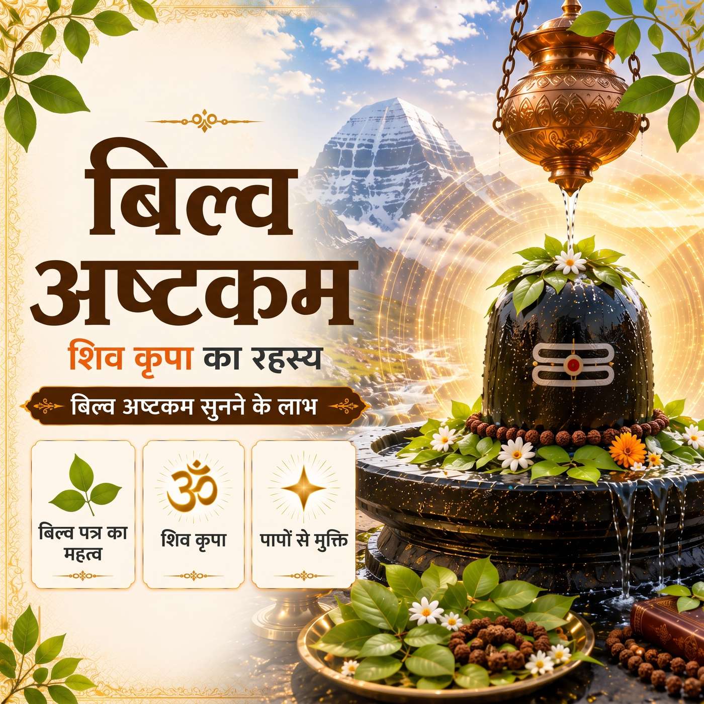 बिल्वाष्टकम् में छिपा है भगवान शिव की कृपा का रहस्य 🙏 | बेलपत्र का इतना महत्व क्यों है? | Hindi episode artwork