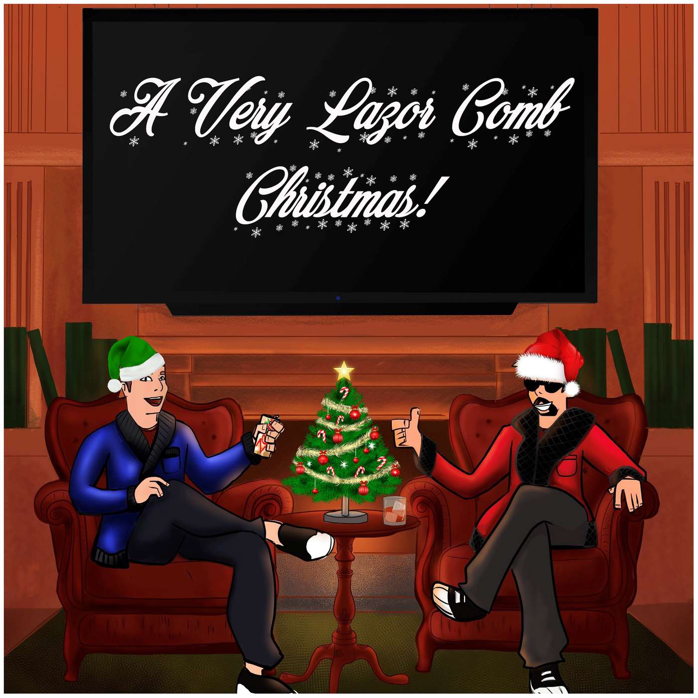 The PBS Yule Log | A Very Lazor Comb Christmas!