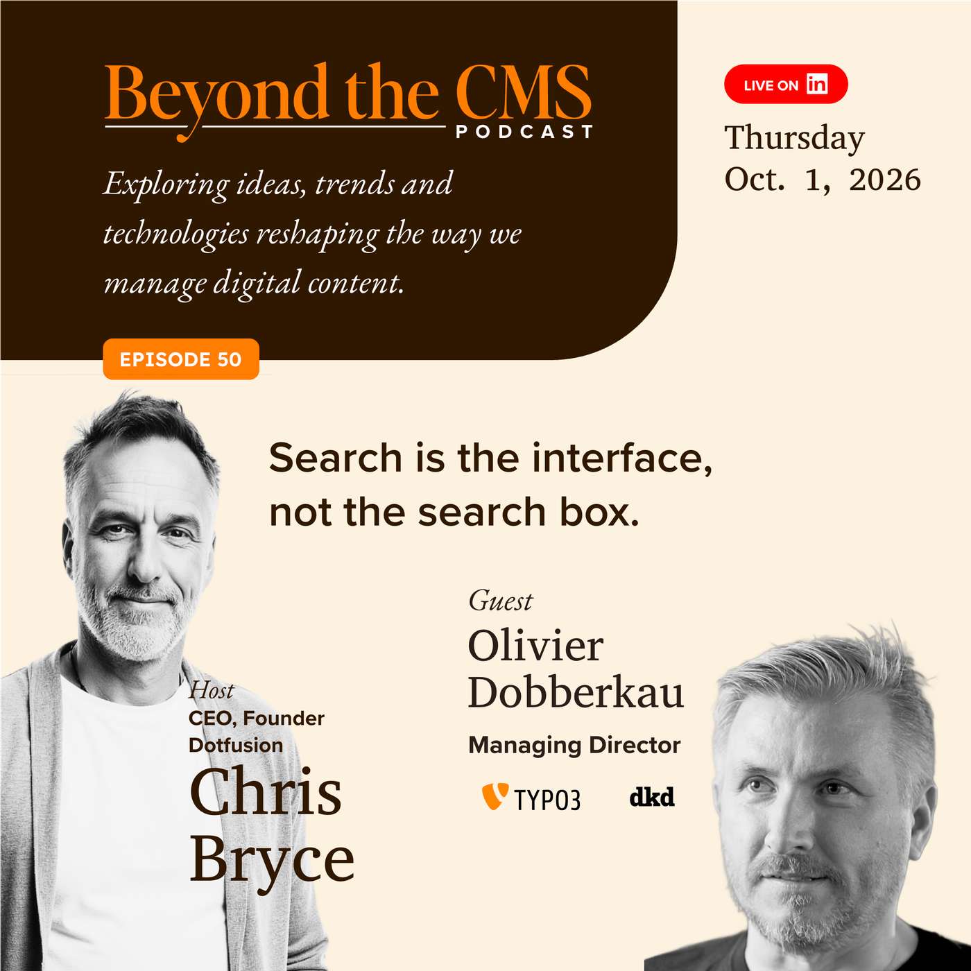 Search Is the Interface: Semantic Search and RAG with Olivier Dobberkau
