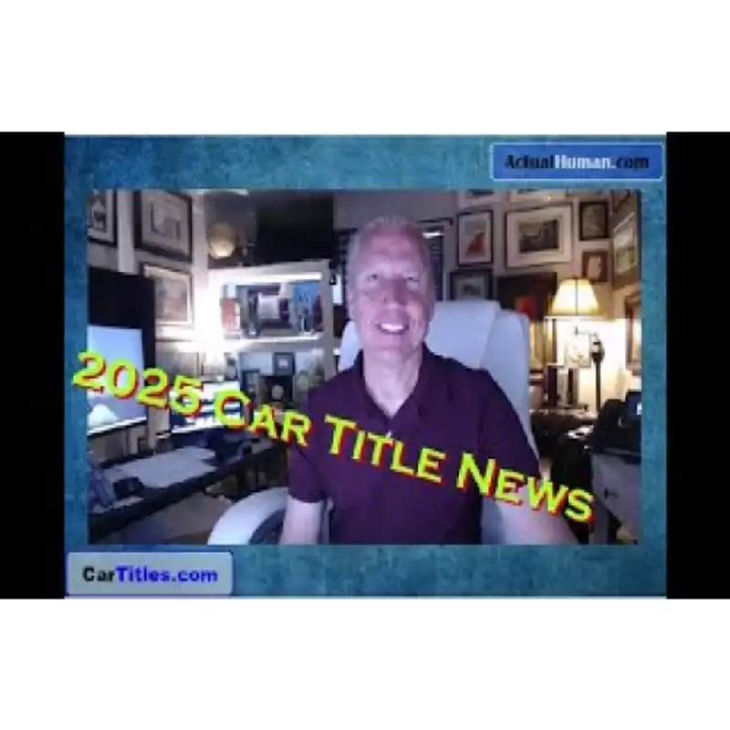 Car Titles 2025: What Changes Are Coming?