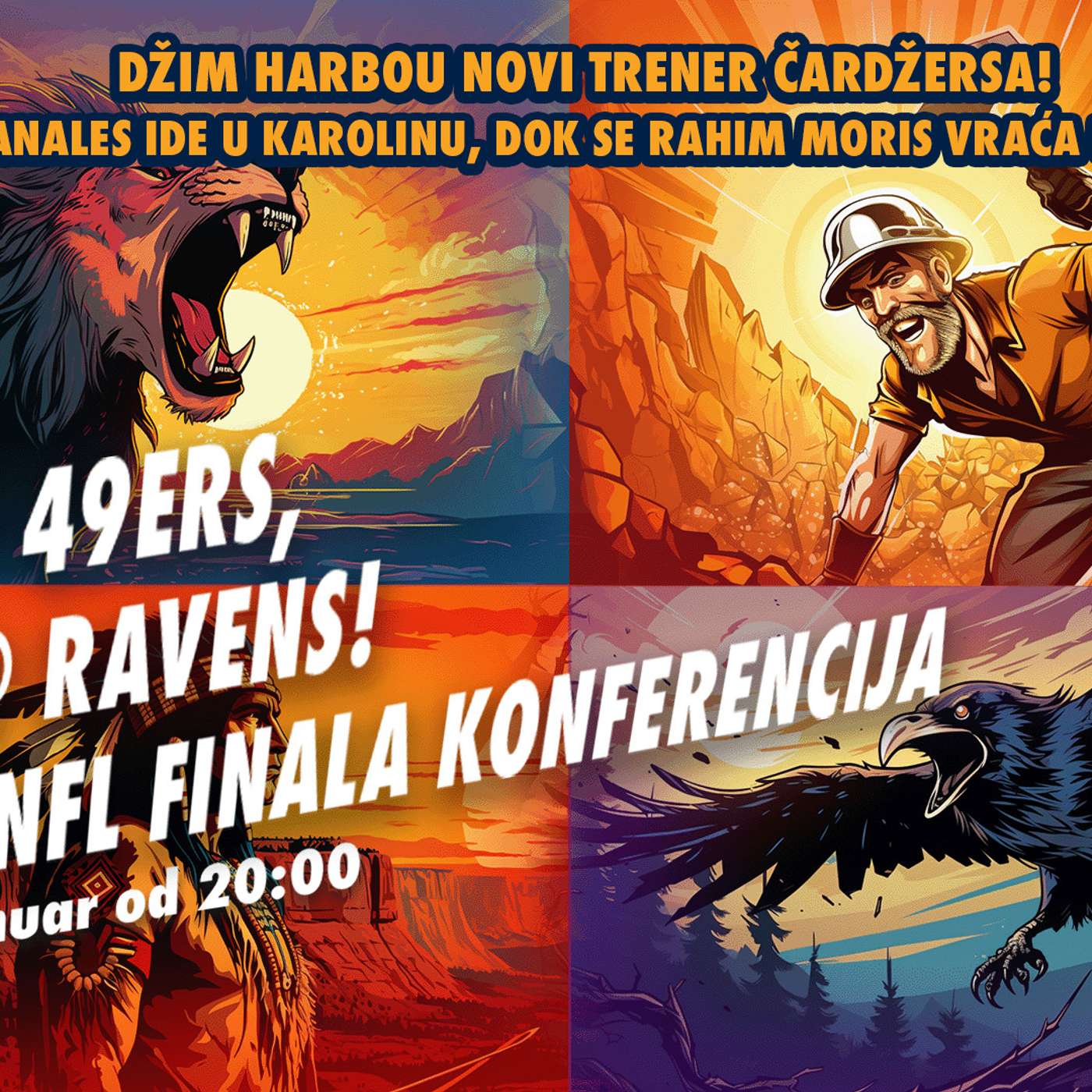 99 jardi 170 NFL 49ERS vs LIONS, RAVENS vs CHIFES!NAJAVA FINALA KONFERENCIJA episode artwork