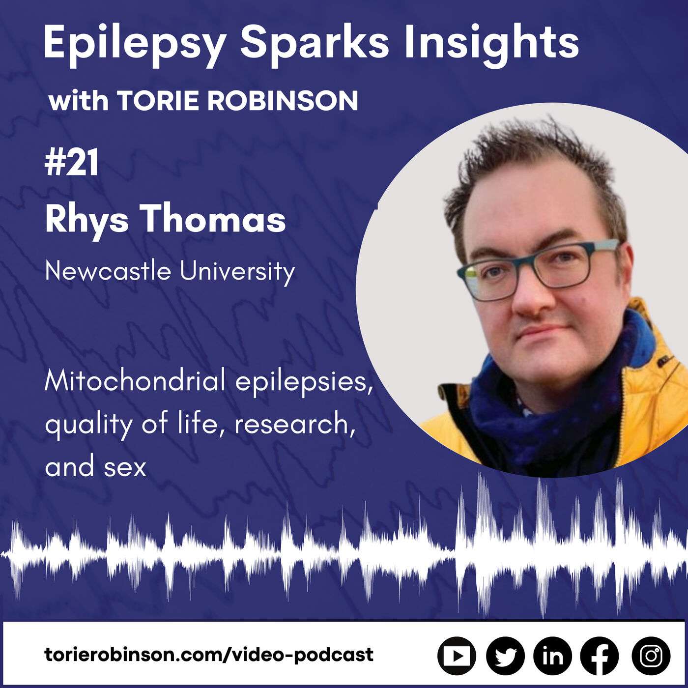 Mitochondrial epilepsies, quality of life, and research - Dr. Rhys Thomas episode artwork