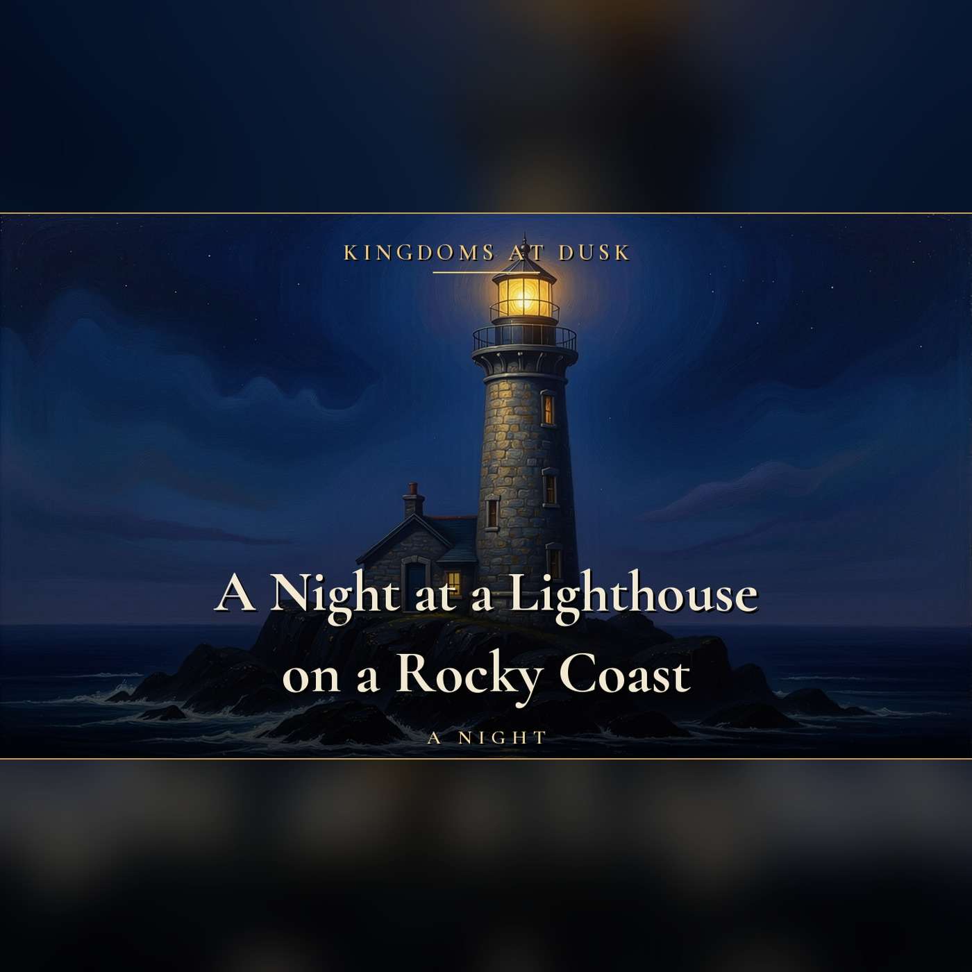 You find yourself safe in a lighthouse as calm waves wash the rocks below | 3 Hour Sleep Story, No Mid Roll Ads episode artwork